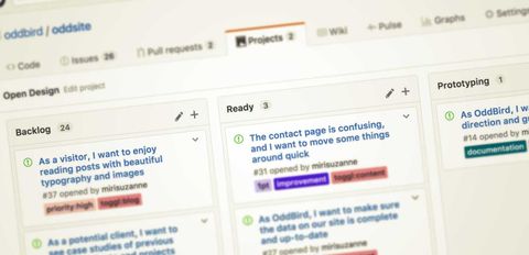 OddBird's GitHub Project Board