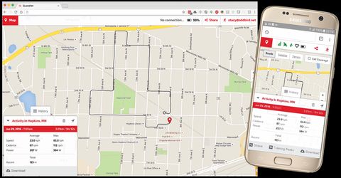 initial implementation of activity map and data